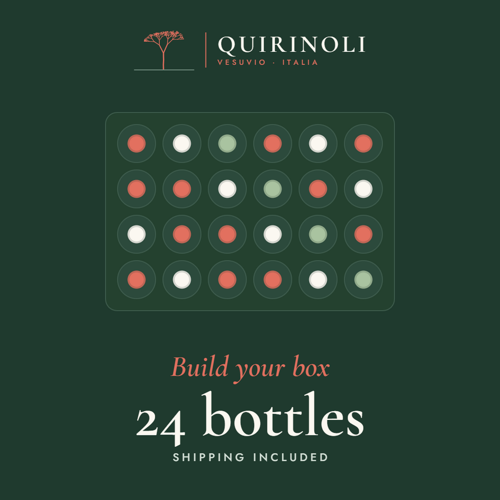 Quirinoli Build Your Box – 24 bottles, seen from above