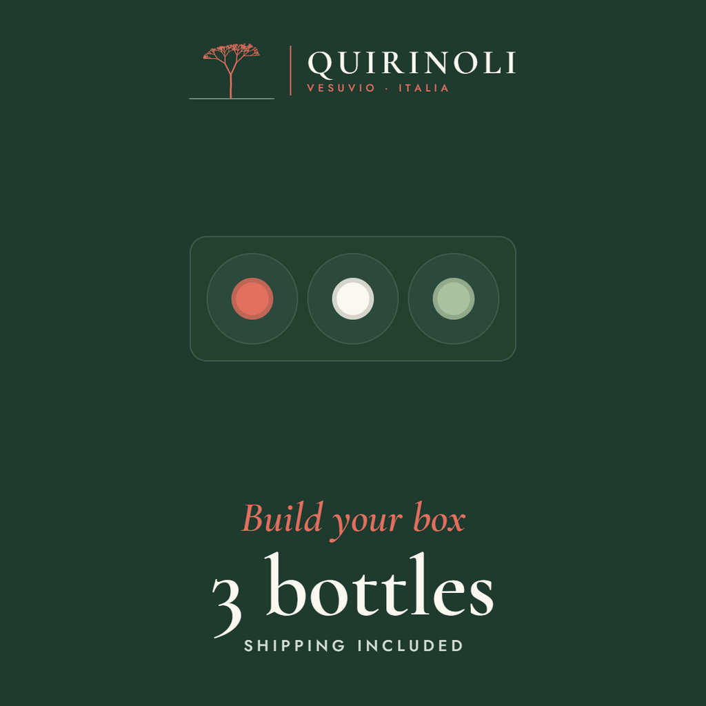 Quirinoli Build Your Box – 3 bottles, seen from above