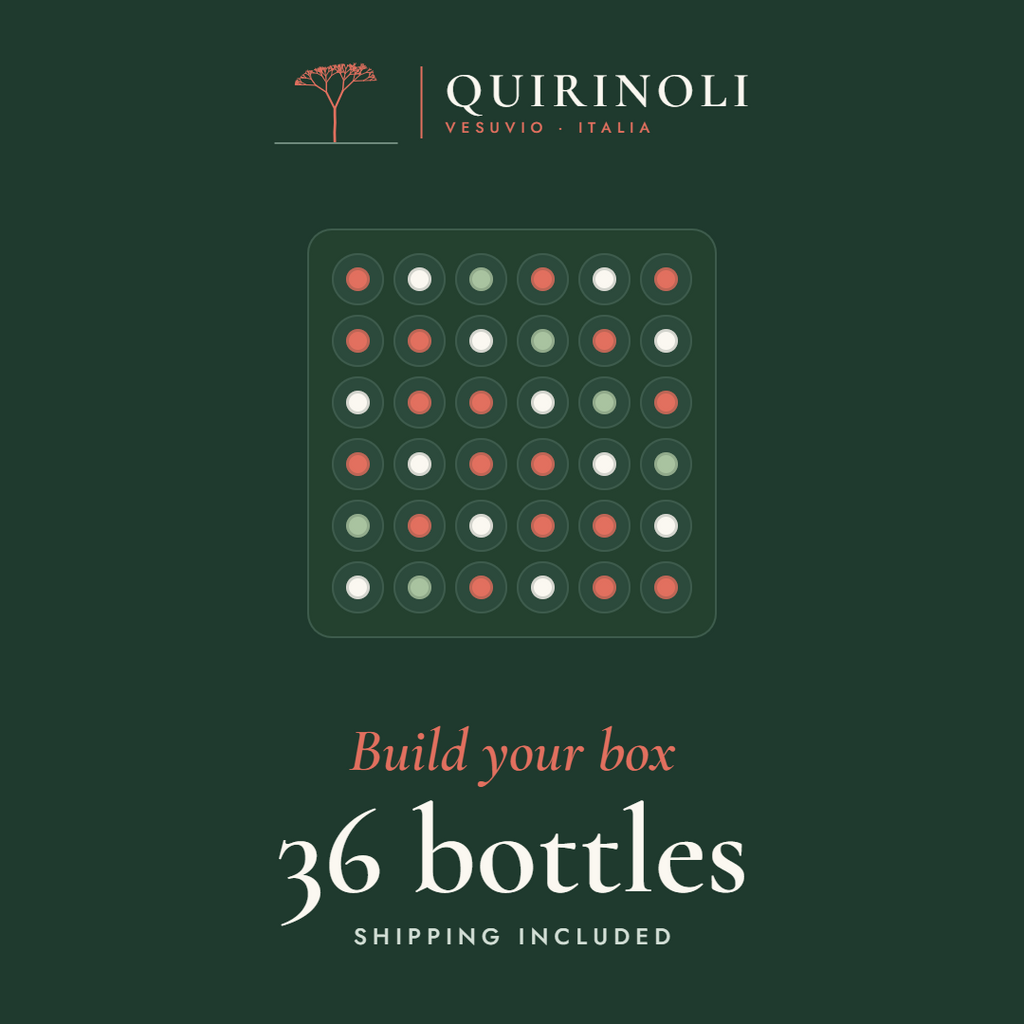 Quirinoli Build Your Box – 36 bottles, seen from above