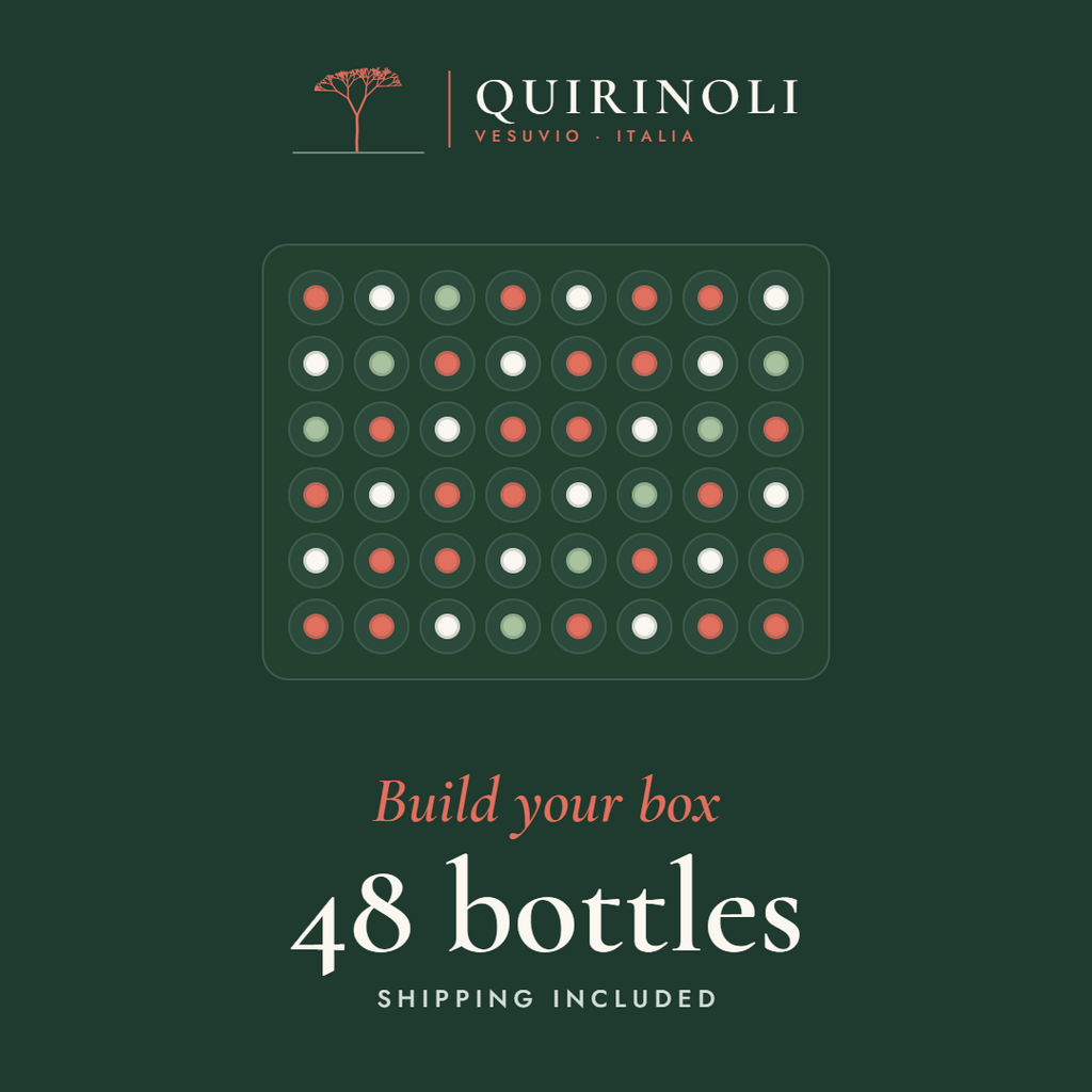 Quirinoli Build Your Box – 48 bottles, seen from above