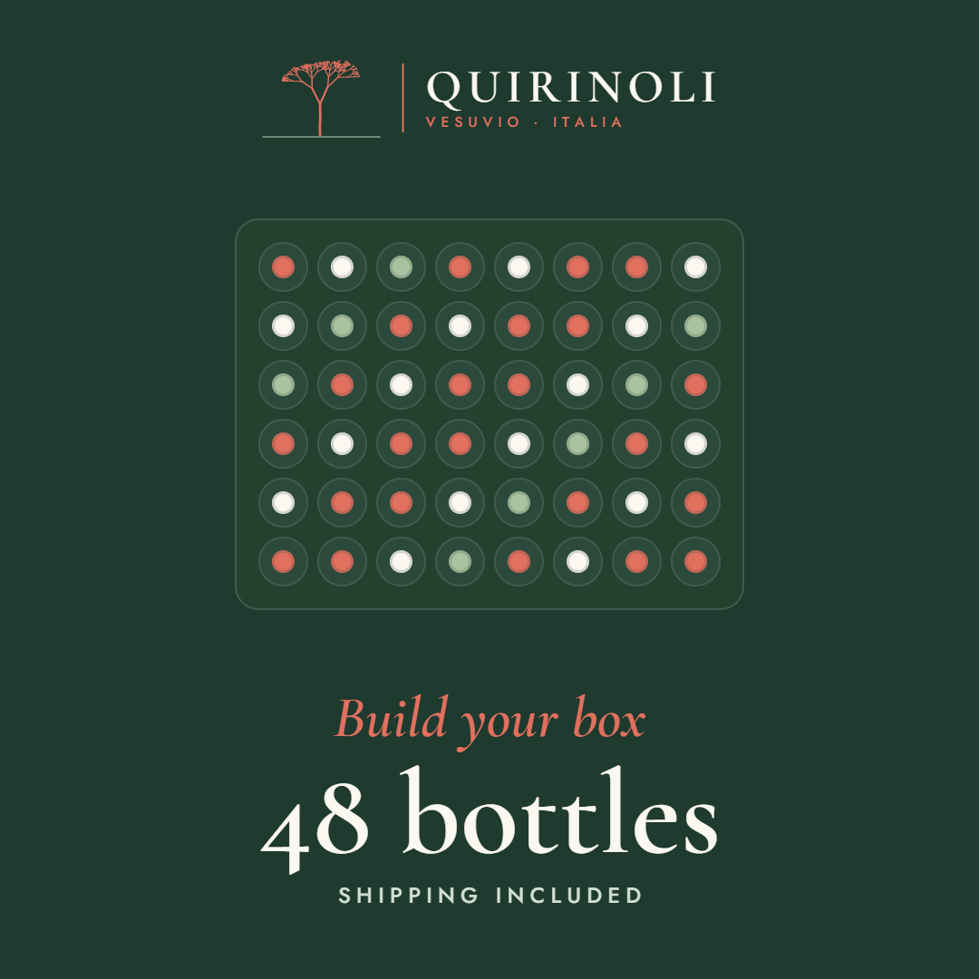 Quirinoli Build Your Box – 48 bottles, seen from above
